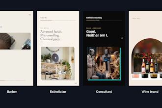 make a short vertical video for your business from your links