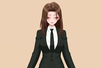 design and rig a pro anime avatar model for vtube studio