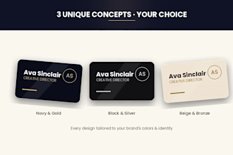 design a minimalist business card personalized to your brand