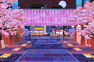 create pixel art background animation tilesets game art landscape environment