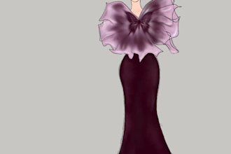 design digital fashion sketches