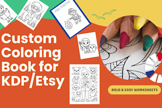 design printable coloring pages for your kdp and etsy shop