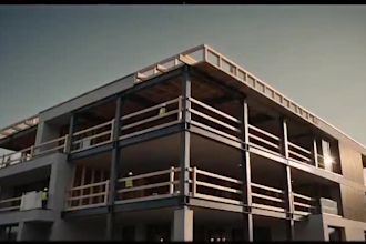 create a cinematic construction timelapse project progress video