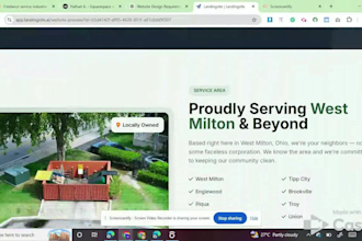 design hvac, roofing, plumbing and cleaning website with SEO