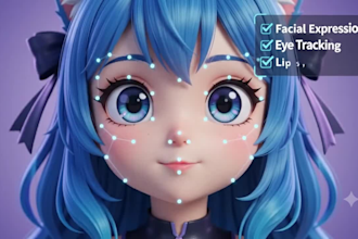 rig vtuber and mascot characters for animation
