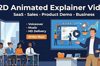 create 2d animated explainer video 2d cartoon music animation animated explainer