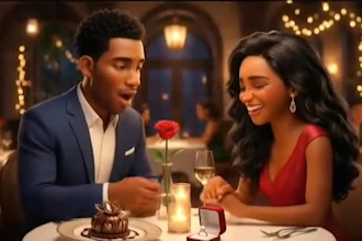 create 3d proposal video animation 3d pixar style 3d romantic storytelling