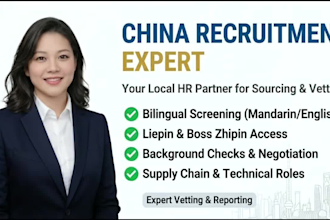 provide china side recruitment