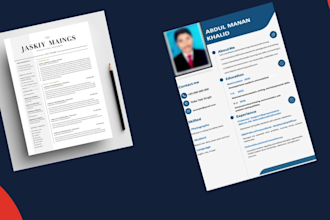 create a professional ats friendly CV or resume