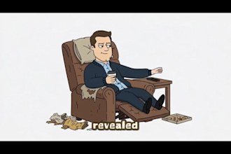 create professional 2d finance and investment animation videos for youtube