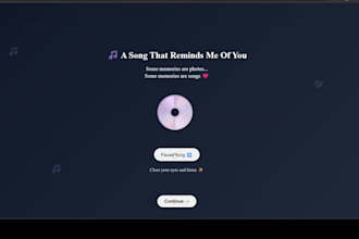 build a unique birthday surprise website with animations
