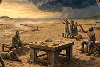create african folktale mythology and legend ai storytelling videos, 3d ai video
