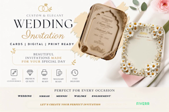 design custom events video invitation cards