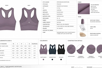 activewear tech pack design premium fitness apparel design gym and workout wears