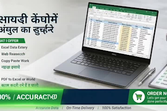 provide professional data entry services
