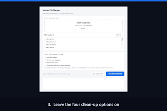 merge multiple excel or csv files into one clean master file