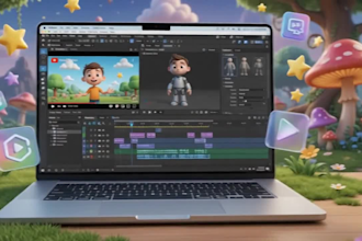create ai faceless video 3d pixar, ai blog characters  animation for kids story