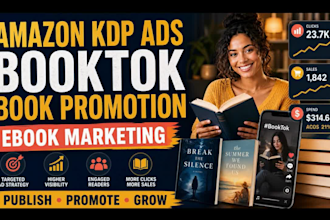 amazon KDP ads book publishing tik tok booktok ebook promotion ebook marketing
