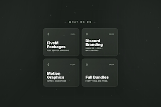 create premium fivem or discord gfx and branding