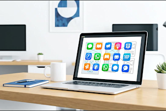 create a complete app plan with sketches, scope, and icons with required backend