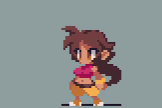 create pixel art character, isometric pixel art, pixel animation, sprite sheet