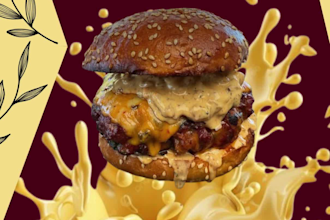design professional burger flyers and food ad posters