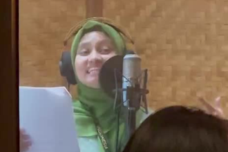 record voice acting in various characters