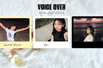 record a sweet, cute and deep voice for your project