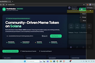 develop a complete solana token 2022 with web3 dashboard and dapp