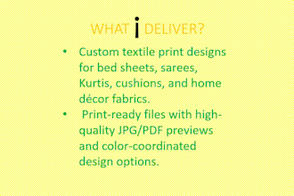 create custom textile design and fabric pattern designs