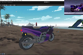 create low poly models of bikes and cars