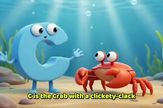 make colorful kids learning video