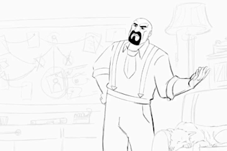 create 2d hand drawn animation with pencil sketch frame by frame