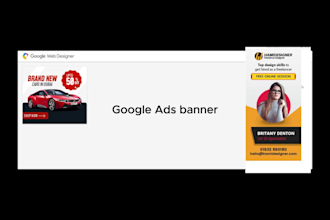 design social media poster, web banner, instagram poster and google ads