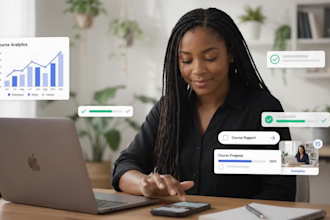setup online courses, kajabi virtual assistant and customer support