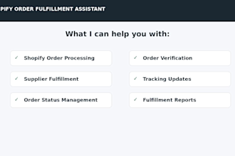 be your shopify order fulfillment assistant and virtual assistant