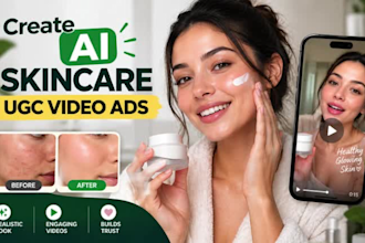 create skincare video ads