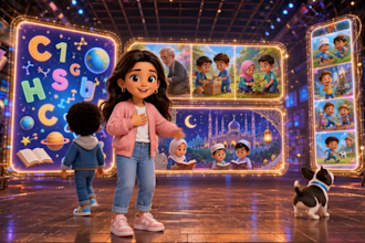 create ai 2d and 3d cartoon videos for kids and youtube