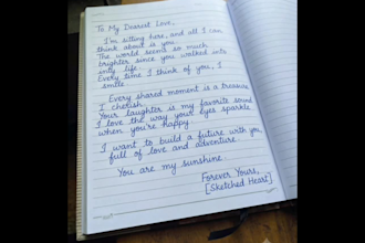 write anything with my beautiful handwriting