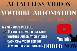be your ai faceless video creator cash cow faceless videos youtube automation
