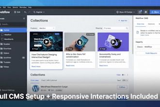 convert framer or wordpress to webflow cms website perfectly