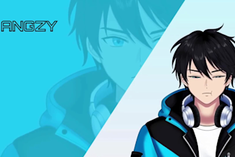 draw male and female vtuber design live2d vtuber anime vtuber model commission