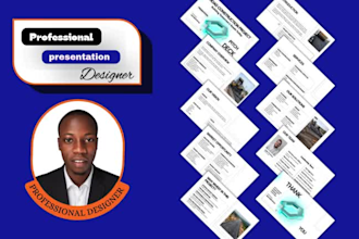 design professional powerpoint presentation, google slides, investors pitch deck