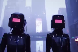 make dystopian dark music video for goth, post punk, rock, metal lyric video
