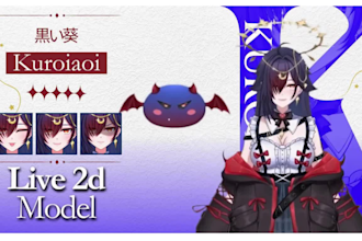 rig anime vtuber live2d model vtuber avatar live2d rigging vtuber model