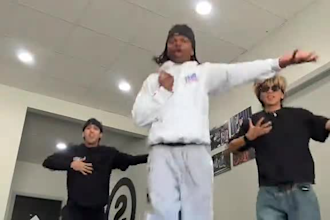 perform energetic  tiktok dance, group dance video for promotion