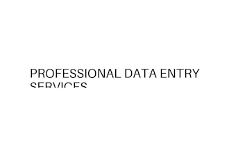 do accurate data entry, PDF to excel, and excel data typing