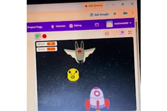 create a custom 2d shooting game in scratch