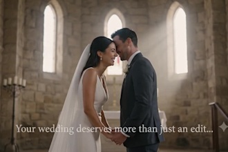 edit your wedding video into a cinematic wedding film