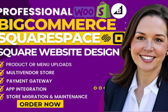 build bigcommerce square online squarespace ecommerce redesign squarepace design